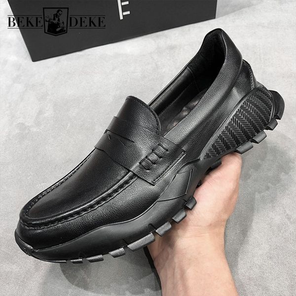 men slip on loafers genuine leather moccasin gommino sheos soft cow leather antiskid platform man driving shoes, Black
men slip on loafers genuine leather moccasin gommino sheos soft cow leather antiskid platform man driving shoes, Black