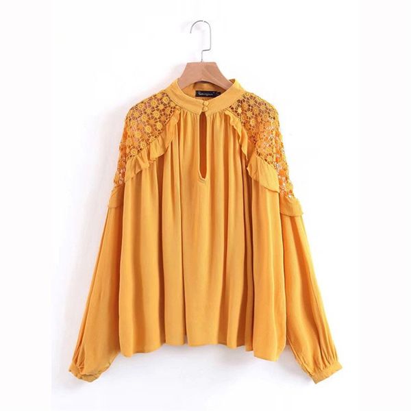 women blouses ladies long sleeve loose blouse shirts hollow out off shoulder lace blouse womens blouses and ruffled, White
women blouses ladies long sleeve loose blouse shirts hollow out off shoulder lace blouse womens blouses and ruffled, White