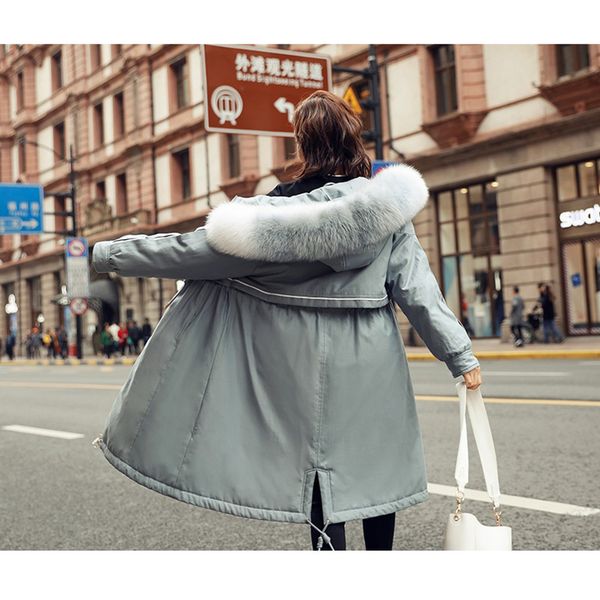long down parka winter thicken warm 90% white duck down coats women's raccoon fur collar jacket female hooded warm overcoat, Black
long down parka winter thicken warm 90% white duck down coats women's raccoon fur collar jacket female hooded warm overcoat, Black
