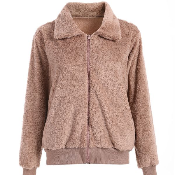 2019 autumn winter women jacket zipper loose turn-down collar plus size female coat fall jacket warm women solid thick, Black;brown
2019 autumn winter women jacket zipper loose turn-down collar plus size female coat fall jacket warm women solid thick, Black;brown