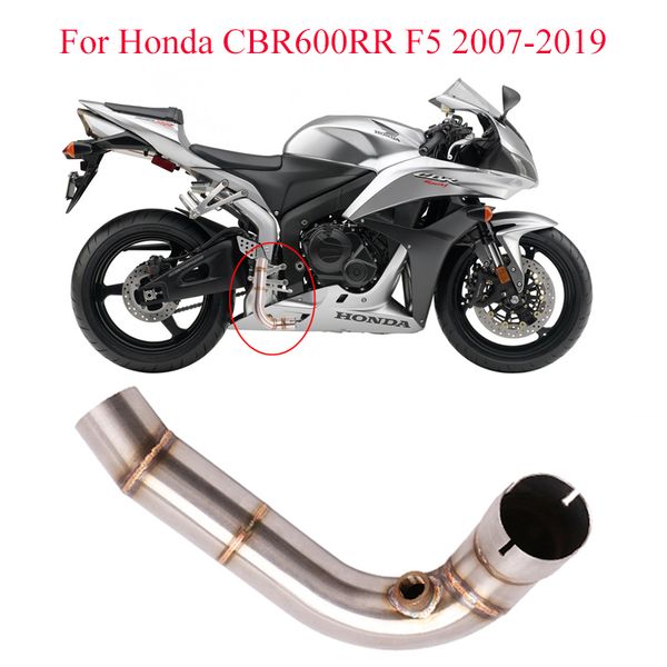 for cbr600rr cbr600 f5 2005-2016 2017 2018 2019 motorcycle mid link pipe stainless steel middle connect tube exhaust modified
for cbr600rr cbr600 f5 2005-2016 2017 2018 2019 motorcycle mid link pipe stainless steel middle connect tube exhaust modified
