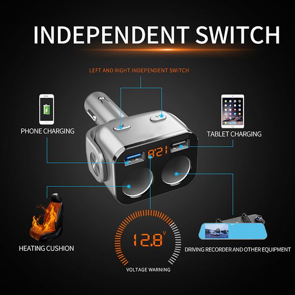 car lcd cigarette lighter socket splitter dual usb port fast charger qc 3.0 car lcd double cigarette lighter
car lcd cigarette lighter socket splitter dual usb port fast charger qc 3.0 car lcd double cigarette lighter