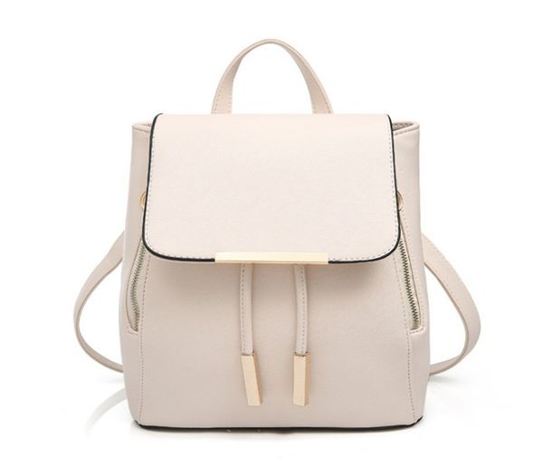 fashion new backpack female pu simple solid color wild casual black and white backpack ing
fashion new backpack female pu simple solid color wild casual black and white backpack ing