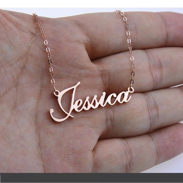 rose gold silver color personalized custom name pendant necklace customized cursive nameplate statement necklace handmade birthday gift
rose gold silver color personalized custom name pendant necklace customized cursive nameplate statement necklace handmade birthday gift