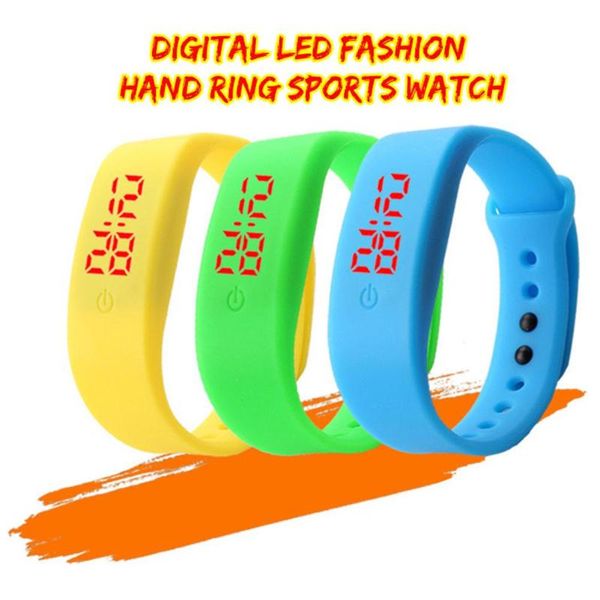 men women casual sports bracelet watches white led electronic digital candy color silicone wrist watch for children kids, Blue
men women casual sports bracelet watches white led electronic digital candy color silicone wrist watch for children kids, Blue
