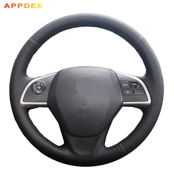 appdee hand-stitched black leather steering wheel cover for mitsubishi outlander 2013 2014 mirage 2014 asx
appdee hand-stitched black leather steering wheel cover for mitsubishi outlander 2013 2014 mirage 2014 asx