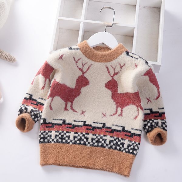 boy's sweater round neck pullover 2019 autumn winter christmas children's sweater, Blue
boy's sweater round neck pullover 2019 autumn winter christmas children's sweater, Blue