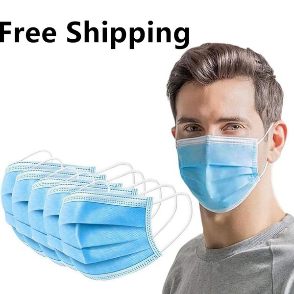 одноразовая 3-слойная защитная маска на складе маска для лица стоматологическая ушная раковина полипропиленовые маски для личной маски здоро