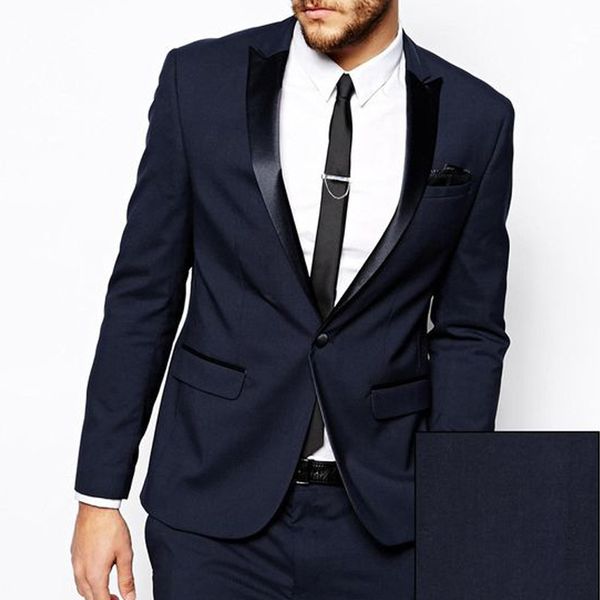 navy blue business men suits peaked lapel slim fit two piece wedding groomsmen tuxedos custom made jacket pants set suit for men, White;black
navy blue business men suits peaked lapel slim fit two piece wedding groomsmen tuxedos custom made jacket pants set suit for men, White;black