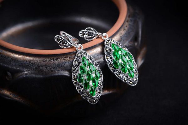 brinco wedding brincos moda pendientes earring natural green gem coin 925 silver marcasite earrings valentine's gift
brinco wedding brincos moda pendientes earring natural green gem coin 925 silver marcasite earrings valentine's gift