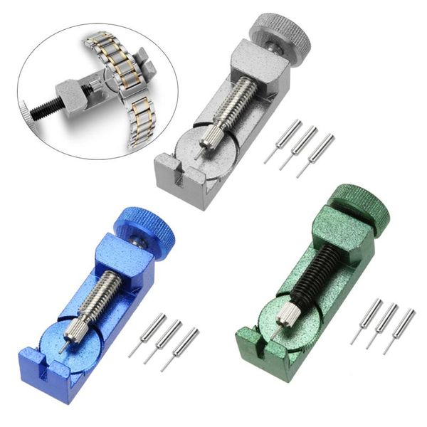 1 pc bacelet watch repair tools kit clock watch band strap link pin adjustable metal remover tool blue/green/yellow
1 pc bacelet watch repair tools kit clock watch band strap link pin adjustable metal remover tool blue/green/yellow