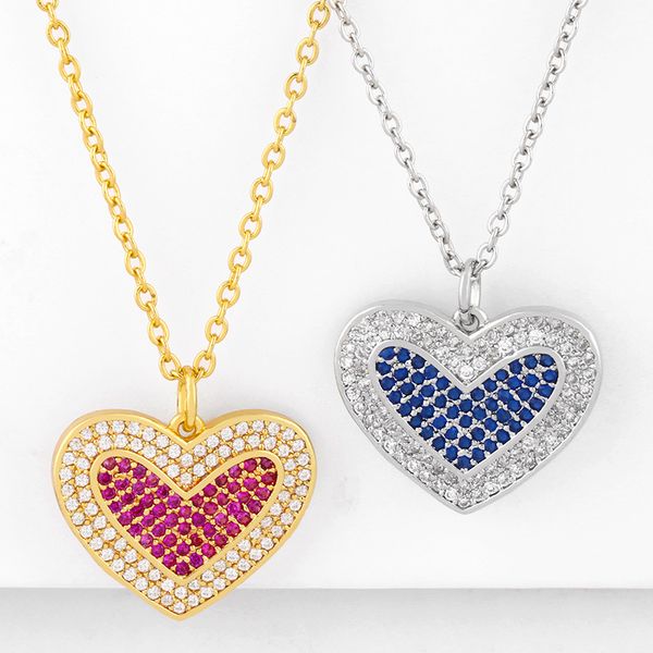 red heart necklaces for women stone heart cz pendant necklace copper cubic zirconia trendy rainbow jewelry women gifts nkeq75, Silver
red heart necklaces for women stone heart cz pendant necklace copper cubic zirconia trendy rainbow jewelry women gifts nkeq75, Silver