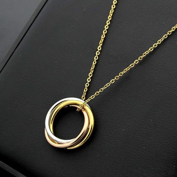 titanium steel luxury designer jewelry women love necklace three-ring rose gold silver mix pendant necklaces women men gifts
titanium steel luxury designer jewelry women love necklace three-ring rose gold silver mix pendant necklaces women men gifts