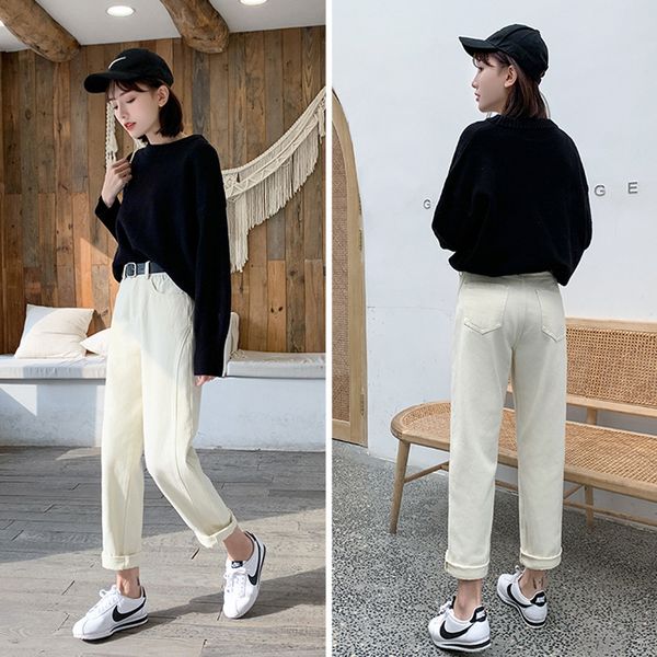 2020 new fashion ankle-length pants for girls women's jeans high waist raise pants femalelarge size loose trousers xa34f, Blue
2020 new fashion ankle-length pants for girls women's jeans high waist raise pants femalelarge size loose trousers xa34f, Blue
