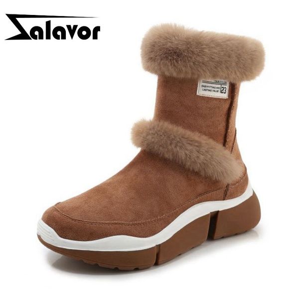 zalavor 5 color winter shoes women genuine leather keep warm snow boots zipper plush fur daily outdoor botas footwear size 35-39, Black
zalavor 5 color winter shoes women genuine leather keep warm snow boots zipper plush fur daily outdoor botas footwear size 35-39, Black