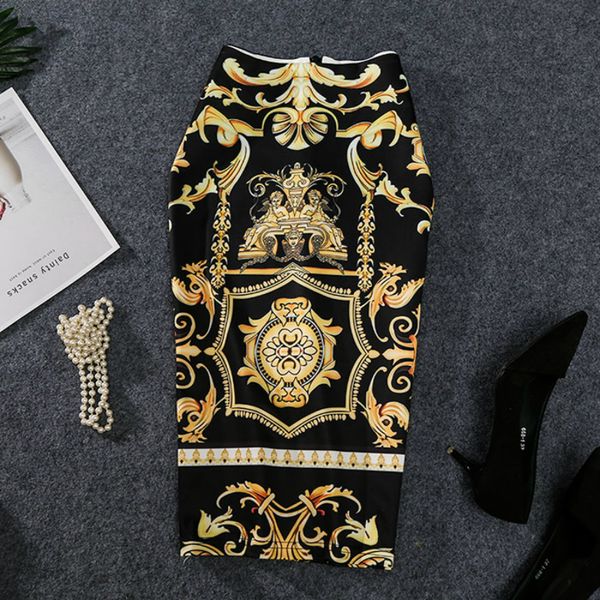 new-coming european women summer print pencil skirt high stretch abstract pattern midi slip hip skirt female, Black
new-coming european women summer print pencil skirt high stretch abstract pattern midi slip hip skirt female, Black