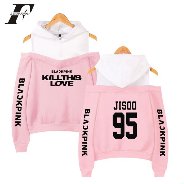k- blackpink return main song kill this love off shoulder hoodies 2019 women hooded sweatshirt harajuku casual clothes, Black
k- blackpink return main song kill this love off shoulder hoodies 2019 women hooded sweatshirt harajuku casual clothes, Black