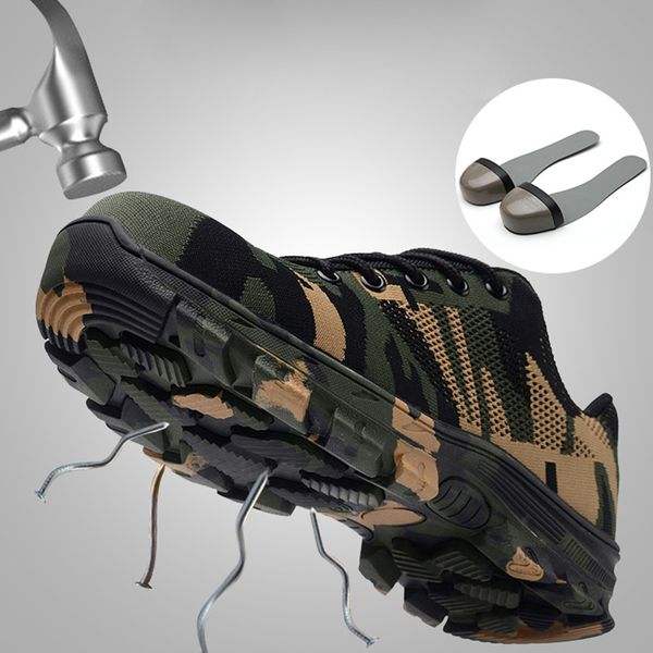 work boots construction men's outdoor steel toe cap shoes women camouflage puncture proof safety shoes size 35-48, Black
work boots construction men's outdoor steel toe cap shoes women camouflage puncture proof safety shoes size 35-48, Black
