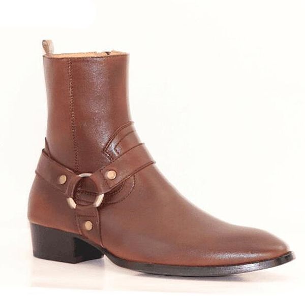 2019 handmade wyatt biker real leather men ankle boots flats stacked heel side zipper men fashion botines big size 45 46, Black
2019 handmade wyatt biker real leather men ankle boots flats stacked heel side zipper men fashion botines big size 45 46, Black