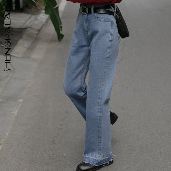 shengpalae 2019 new fashion autumn winter straight wide leg pants women vintage high waist loose casual tide slim trousers fv244, Blue
shengpalae 2019 new fashion autumn winter straight wide leg pants women vintage high waist loose casual tide slim trousers fv244, Blue