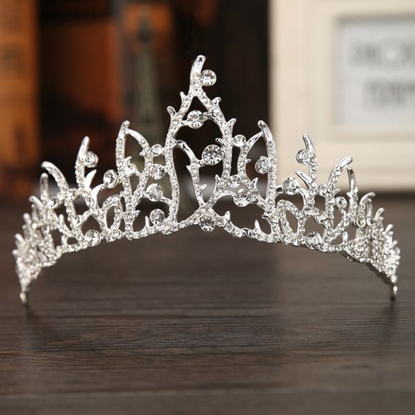 european silver crystal tiara crown wedding queen crowns bride rhinestone tiaras hair accessories for women head jewelry, Golden;white
european silver crystal tiara crown wedding queen crowns bride rhinestone tiaras hair accessories for women head jewelry, Golden;white