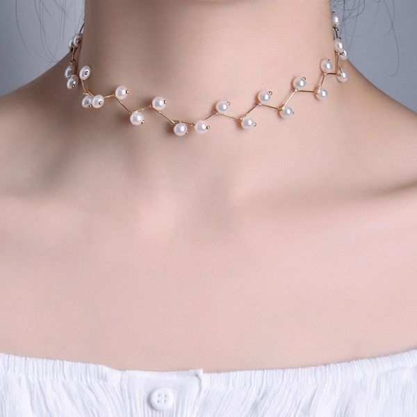 new fashion women necklace simulation pearl clavicle chain female bride wedding necklacenecklace clavicle chain, Golden;silver
new fashion women necklace simulation pearl clavicle chain female bride wedding necklacenecklace clavicle chain, Golden;silver