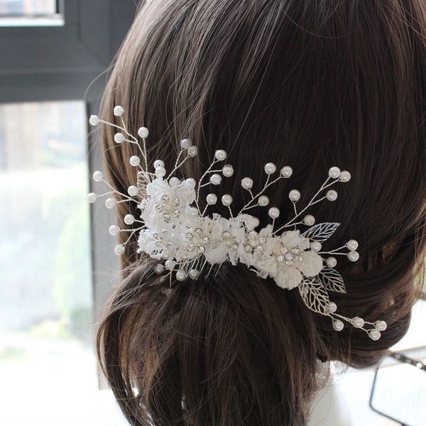 white lace flower bride hair combs frontlet crown bridemade flowergirl headpiece wedding hair accessories, Golden;white
white lace flower bride hair combs frontlet crown bridemade flowergirl headpiece wedding hair accessories, Golden;white