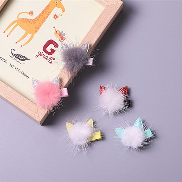 boutique 30pcs fashion cute fur pom pom hairpins solid glitter ears animal hair clips princess headware hair accessories, Slivery;white
boutique 30pcs fashion cute fur pom pom hairpins solid glitter ears animal hair clips princess headware hair accessories, Slivery;white