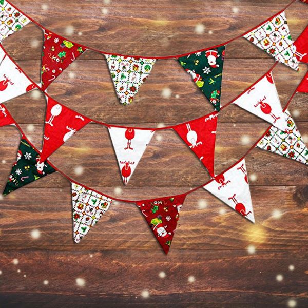 new 3/10m 12/36 flags merry christmas banner fabric banner bunting double-sided retro cloth christmas party decoration supplies
new 3/10m 12/36 flags merry christmas banner fabric banner bunting double-sided retro cloth christmas party decoration supplies