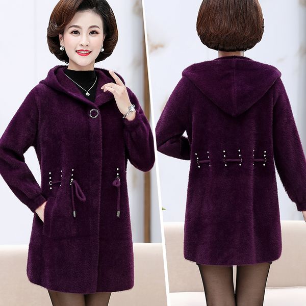 classic coat hooded mink cashmere sweater autumn winter middle age clothing new mink cashmere coat large size 4xl ladies coats, Black
classic coat hooded mink cashmere sweater autumn winter middle age clothing new mink cashmere coat large size 4xl ladies coats, Black