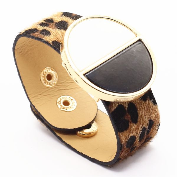 big black white enamel design leopard brown trendy wide leather bracelets women fashion girl bangle female jewelry new design, Golden;silver
big black white enamel design leopard brown trendy wide leather bracelets women fashion girl bangle female jewelry new design, Golden;silver