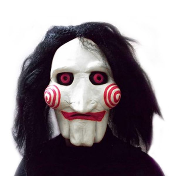 new movie saw chainsaw massacre jigsaw puppet masks latex creepy halloween gift full mask scary prop party cosplay supplies
new movie saw chainsaw massacre jigsaw puppet masks latex creepy halloween gift full mask scary prop party cosplay supplies