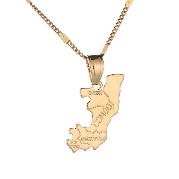 fashion the republic of congo republique map pendant necklaces gold color congo map women charm jewelry, Silver
fashion the republic of congo republique map pendant necklaces gold color congo map women charm jewelry, Silver