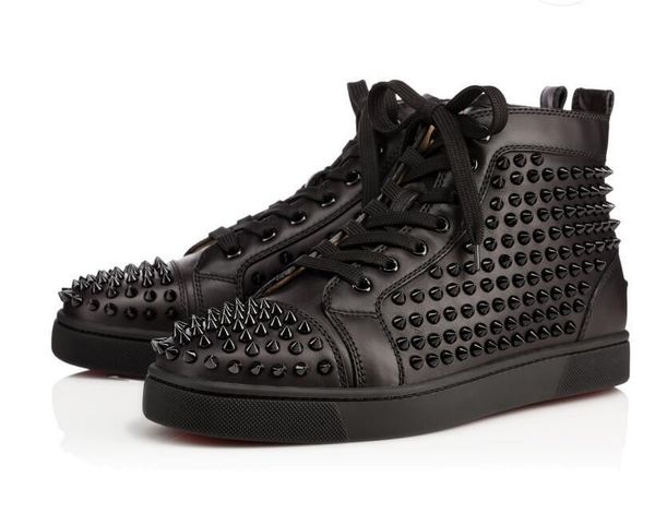 wholesale italy brand sneakers red bottom men shoes full spiked high cut genuine leather red sole studs sneaker white black in stock
wholesale italy brand sneakers red bottom men shoes full spiked high cut genuine leather red sole studs sneaker white black in stock