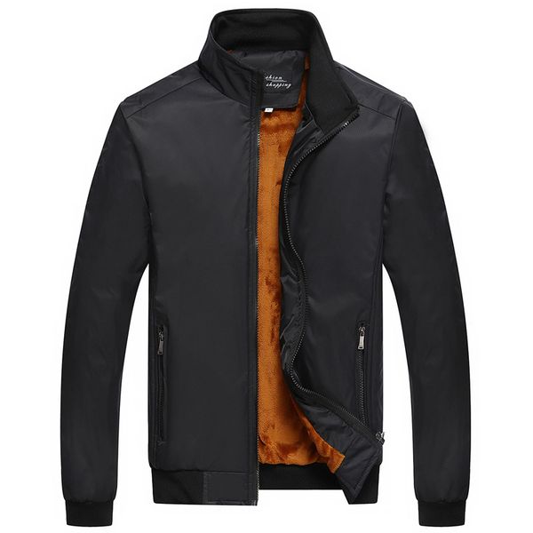 autumn & winter young and middle-aged men brushed and thick solid color stand collar slim fit coat casual large size, Black
autumn & winter young and middle-aged men brushed and thick solid color stand collar slim fit coat casual large size, Black