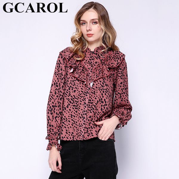 gcarol 2020 early spring women animal floral blouse stand collar two-layers ruffles shirt elegant for ladies xs-l, White
gcarol 2020 early spring women animal floral blouse stand collar two-layers ruffles shirt elegant for ladies xs-l, White