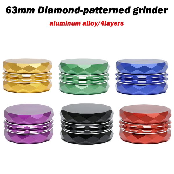63mm металла Grinder Tobacco Дробилка для курения Набор из алюминиевого сплава Алмазные развертку Херб Grinder Курительные принадлежности
63mm металла Grinder Tobacco Дробилка для курения Набор из алюминиевого сплава Алмазные развертку Херб Grinder Курительные принадлежности