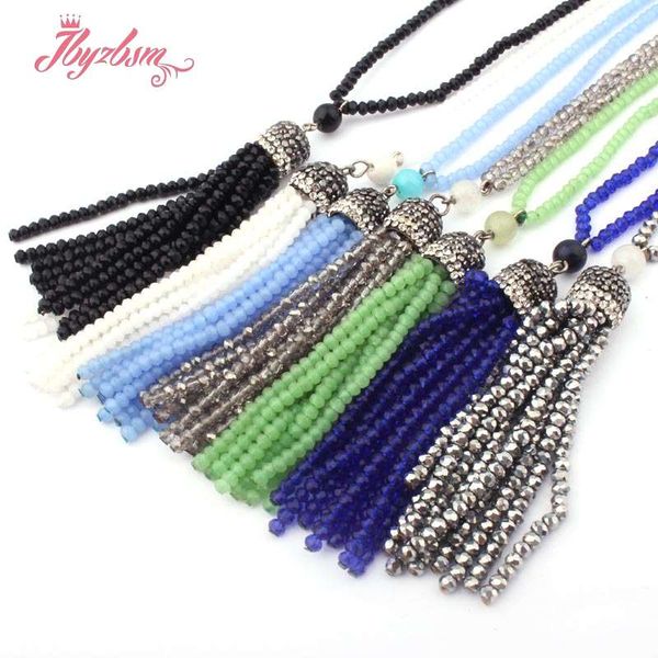 2x3mm rondelle fashion bohemian tribal jewelry fashion glass druzy link crystal tassel necklaces women ethnic necklace 30, Silver
2x3mm rondelle fashion bohemian tribal jewelry fashion glass druzy link crystal tassel necklaces women ethnic necklace 30, Silver