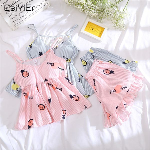 caiyier new 2019 summer cotton pajamas set lovely spaghetti strap+shorts nightwear pineapple print sleepwear suits homewear wom, Blue;gray
caiyier new 2019 summer cotton pajamas set lovely spaghetti strap+shorts nightwear pineapple print sleepwear suits homewear wom, Blue;gray