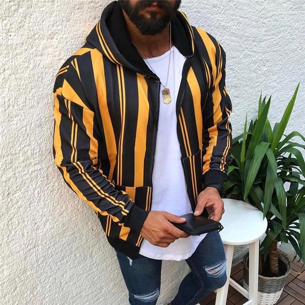 hoodies fashion panelled color striped thick fleece long sleeve hooded cardigan mens jackets new mens designer, Black
hoodies fashion panelled color striped thick fleece long sleeve hooded cardigan mens jackets new mens designer, Black