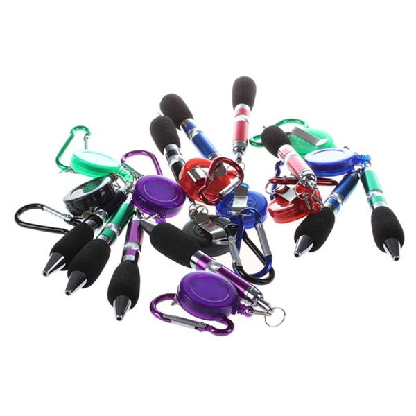 retractable reel ball pen with belt clip and snap hook 10pcs (random color, Blue;orange
retractable reel ball pen with belt clip and snap hook 10pcs (random color, Blue;orange