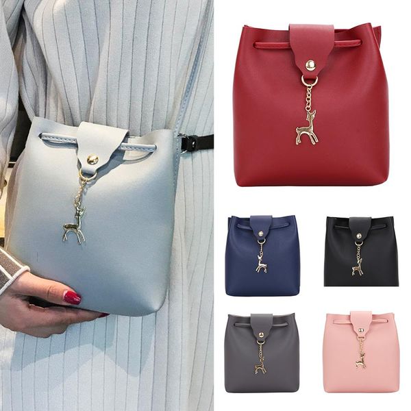 fashion elegant pu leather bucket bag shoulder bag with deer toy women crossbody handbag drawstring bags
fashion elegant pu leather bucket bag shoulder bag with deer toy women crossbody handbag drawstring bags