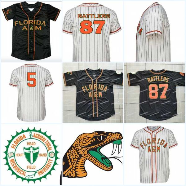 Florida A&M University 1965 Home Jersey 87 Rattlers Any Player or Number Stitch Sewn All Stitched High Quality Baseball Jerseys
Florida A&M University 1965 Home Jersey 87 Rattlers Any Player or Number Stitch Sewn All Stitched High Quality Baseball Jerseys