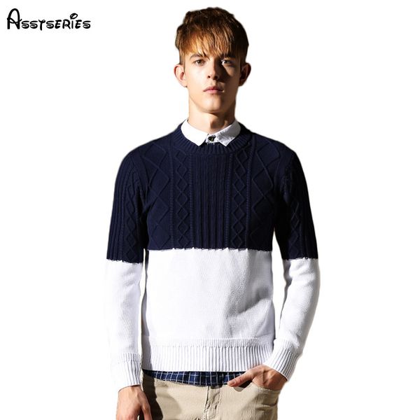 2018 autumn and winter new style men sweater fashion sweater quality men's cotton pullovers men knitwear d79, White;black
2018 autumn and winter new style men sweater fashion sweater quality men's cotton pullovers men knitwear d79, White;black