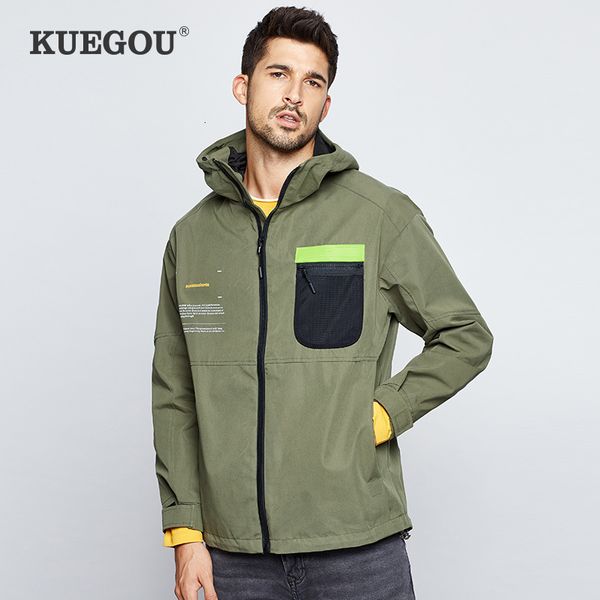 kuegou 2019 autumn patchwork hooded casual jacket men and coat for male hip hop outwear streetwear tactical vintage clothes 9035, Black;brown
kuegou 2019 autumn patchwork hooded casual jacket men and coat for male hip hop outwear streetwear tactical vintage clothes 9035, Black;brown