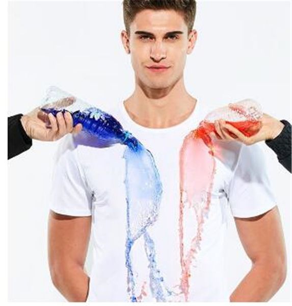 anti-dirty men t shirt creative hydrophobic stainproof waterproof quick dry outdoor sports hiking antifouling male shirts, White;black
anti-dirty men t shirt creative hydrophobic stainproof waterproof quick dry outdoor sports hiking antifouling male shirts, White;black