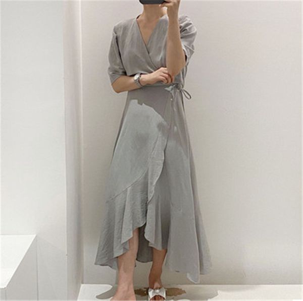 rugod 2020 new arrivals ruffled mermaid summer dress for ladies v-neck short sleeve feminine sundresses elegant women's clothing, White;black
rugod 2020 new arrivals ruffled mermaid summer dress for ladies v-neck short sleeve feminine sundresses elegant women's clothing, White;black