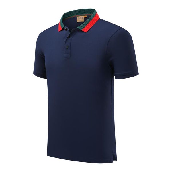new mercerized cotton striped collar short-sleeved polo shirt men and women youth lapel polo shirt blue half sleeve sd-1893-150, Black
new mercerized cotton striped collar short-sleeved polo shirt men and women youth lapel polo shirt blue half sleeve sd-1893-150, Black