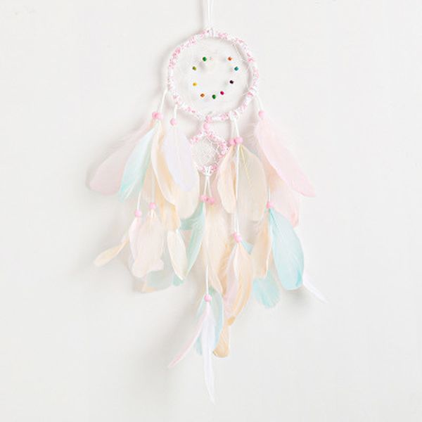 1 pcs 12*60 cm dreamcatcher charm pink girl heart feather ornaments creative home car decorations valentine's day birthday gift
1 pcs 12*60 cm dreamcatcher charm pink girl heart feather ornaments creative home car decorations valentine's day birthday gift