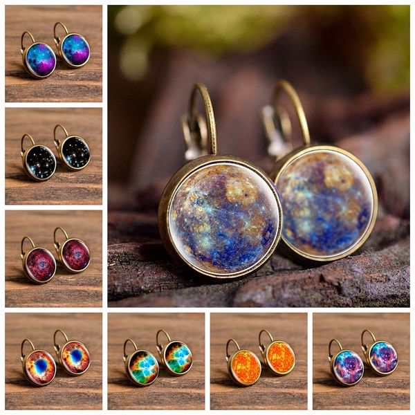 2019 new fashion jewelry galaxy space stud earrings glass cabochon mercury planet art p dome round earrings girl women gifts, Golden;silver
2019 new fashion jewelry galaxy space stud earrings glass cabochon mercury planet art p dome round earrings girl women gifts, Golden;silver